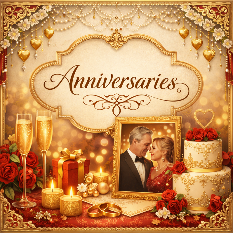 Anniversaries Invites